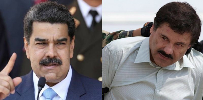 Vincula Estados Unidos a Maduro con cártel de ‘El Chapo’ Guzmán; ofrecen 15 mdd por su captura