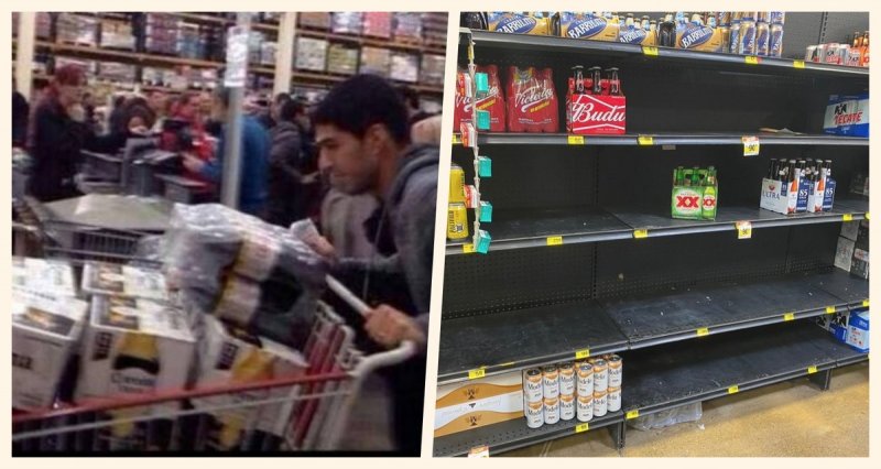 Regiomontanos abarrotan supermercados con compras de cerveza tras cierre de empresas (VIDEO)y