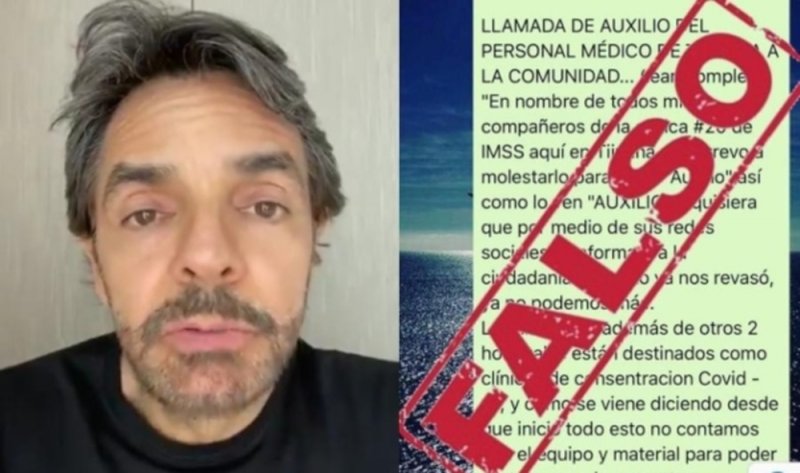 Eugenio Derbez difunde Fake News sobre Coronavirus; IMSS de BC lo desmiente 