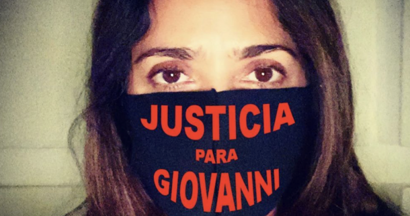 Salma Hayek EXIGE justicia para Giovanni López 
