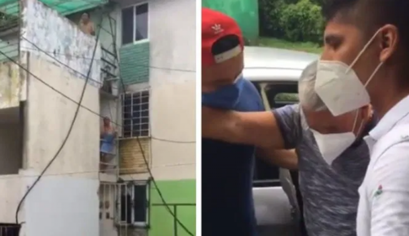 Hombre de 65 años es RECIBIDO con ovaciones por parte de sus vecinos tras VENCER al Covid19