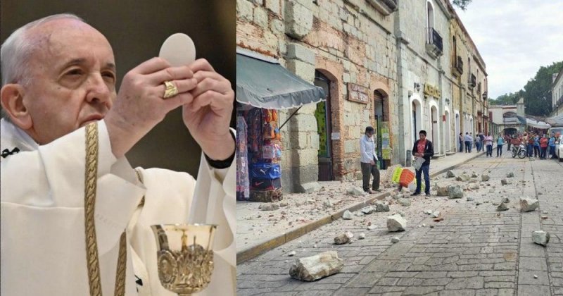Papa Francisco reza por México tras fuerte sismo de 7.5 de magnitud