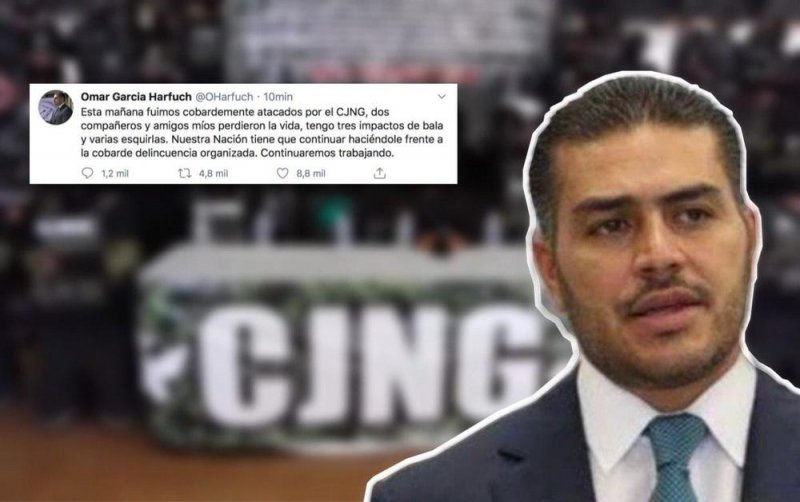 García Harfuch CONFIRMA desde Twitter que el CJNG perpetró el ATAQUE en su contra