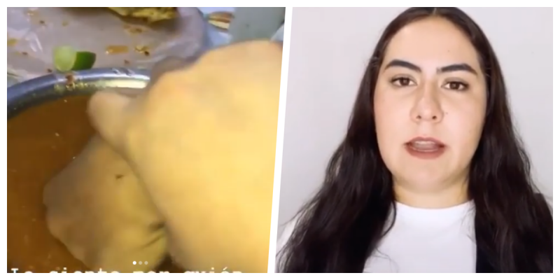 Joven mete la MANO de su amigo a salsa de taquería y las redes los tunden (VIDEO)