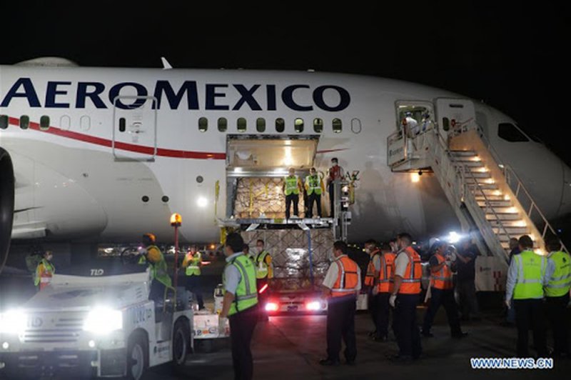 Llega a México otro avión procedente de China REPLETO de ventiladores Covid