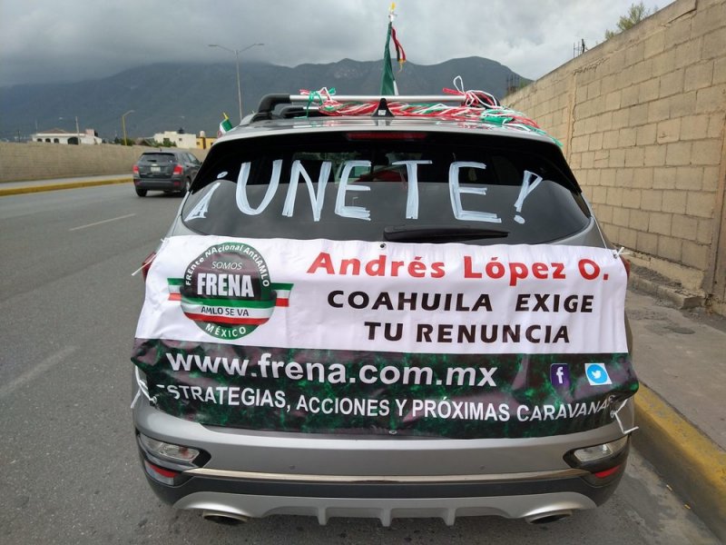 Ofrece FRENAA tanque LLENO y 500 pesos por protestar contra AMLO 