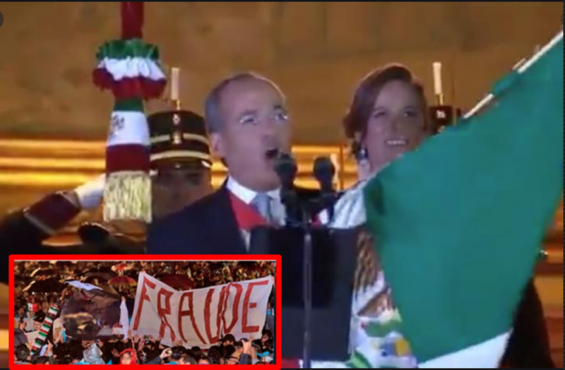 Calderón presume orgulloso su Grito del 2012; usuarios recuerdan que le gritaron ASESINO