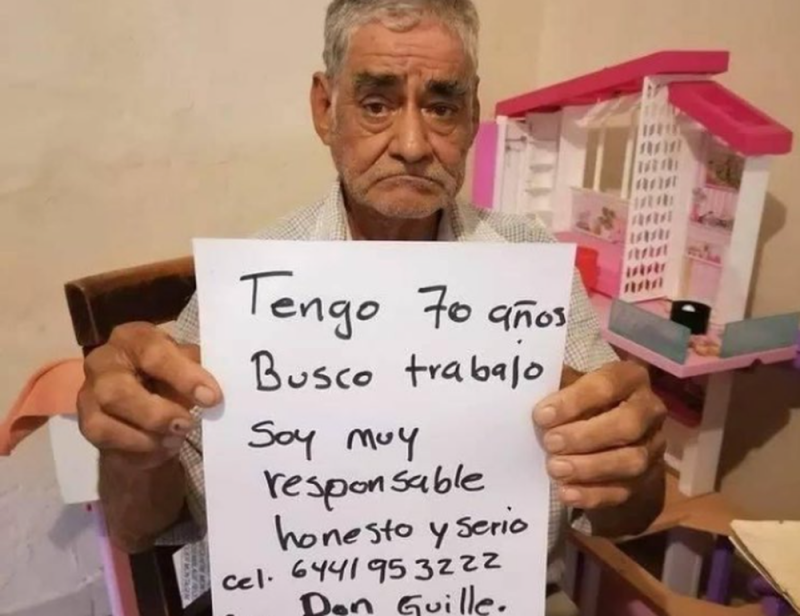 Abuelito de 70 años busca trabajo para COTIZAR en el IMSS; pide ayuda en redes sociales