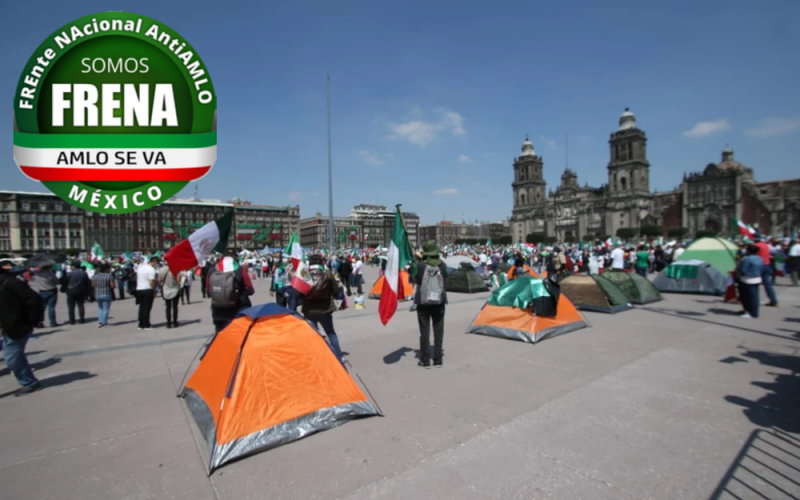 AMLO propone a FRENAAA, Sí x México y BOA, turnarse el Zócalo y permitir otras manifestaciones
