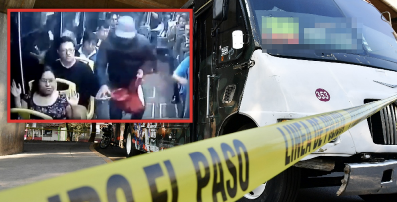 Pasajeros se organizan, desarman y matan a dos asaltantes que intentaban robar camión de pasajeros 