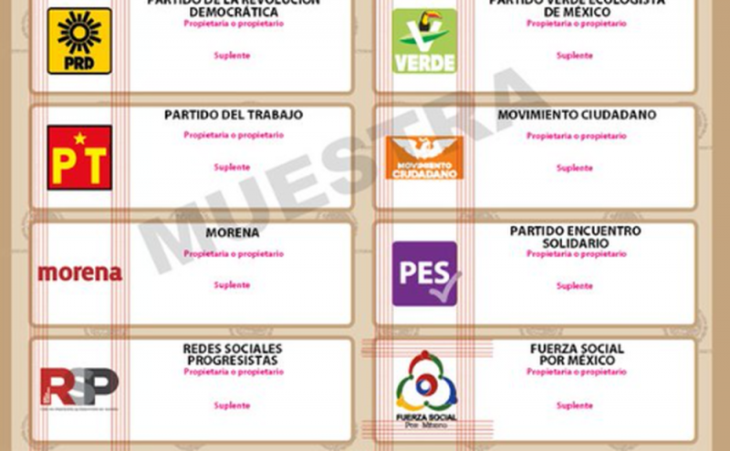 Muestra INE las boletas para elecciones de 2021 y ya está RSP de Elba Esther Gordillo