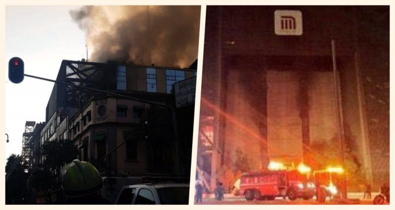 Se incendia edificio del Metro de la CDMX; suspenden servicio