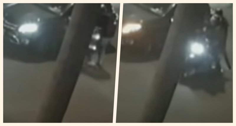 Freno de mano frustra robo a unos motoladrones de un Mercedes-Benz (VIDEO)y