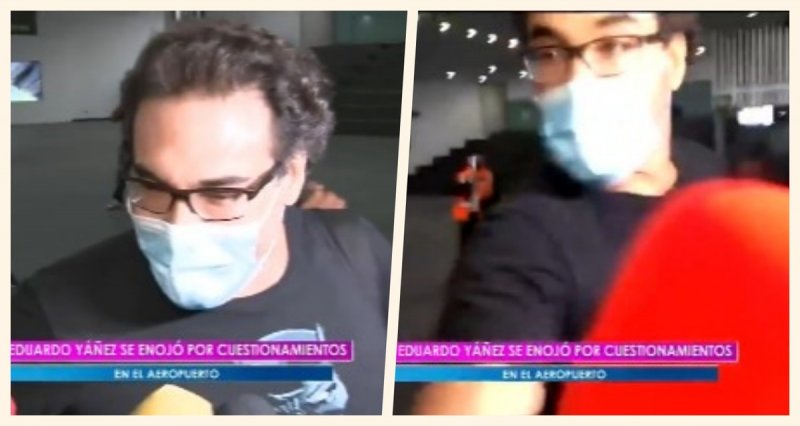“Haz tu pinch3 micrófono para atrás”, Eduardo Yáñez vuelve a despotricar contra reporteroy