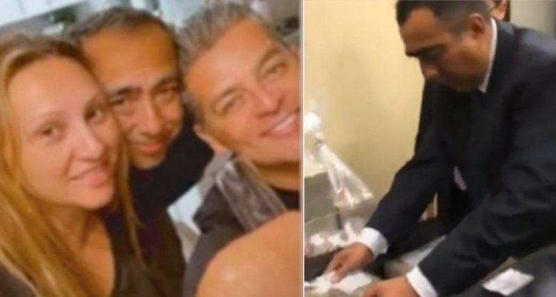 Exhiben a exfuncionario que recibió sobornos millonarios del PAN en plena fiesta