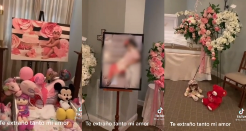 Devastada por la muerte de su hija, madre saca el cuerpo de su pequeña en pleno funeral (video)