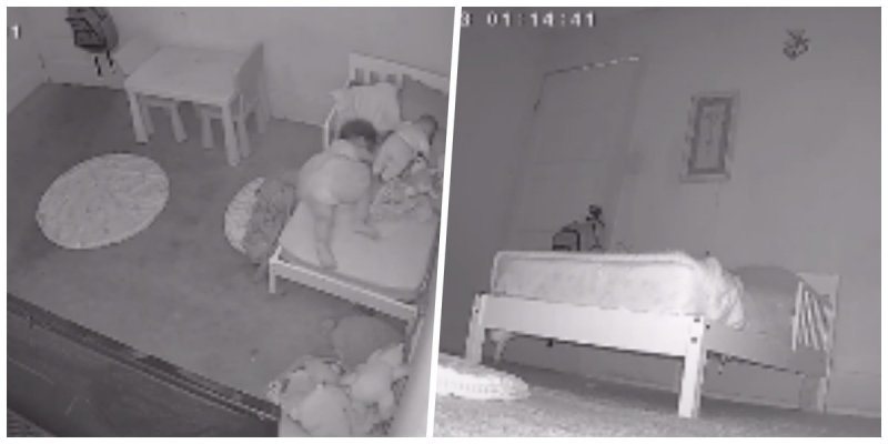 Sorprende grabación de padre sobre FANTASMA que arrastra a su bebé fuera de su camay