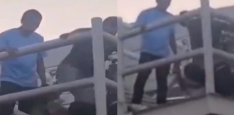 Propinan brutal golpiza a RATA que asaltó a adulto mayor (VIDEO)