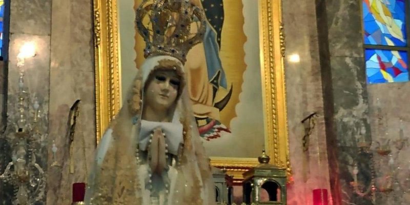 La imagen de la Virgen de Fátima que llora sangre y aceite en Zapopan, Jalisco