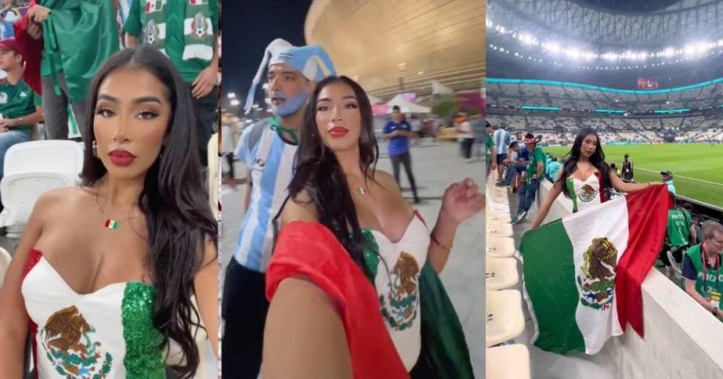 Mexicana rompe corazones de extranjeros en Qatar: ¡Que ayude con Arabia!