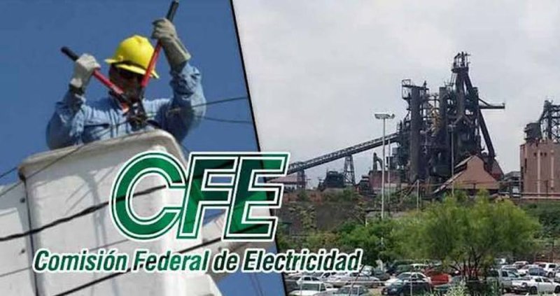 Por falta de pago, CFE le cortó la luz a Altos Hornos de México