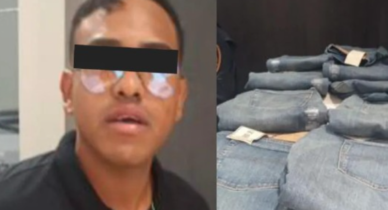 Detienen a venezolano por robar 9 pantalones de Palacio de Hierro con valor de 27 mil pesos