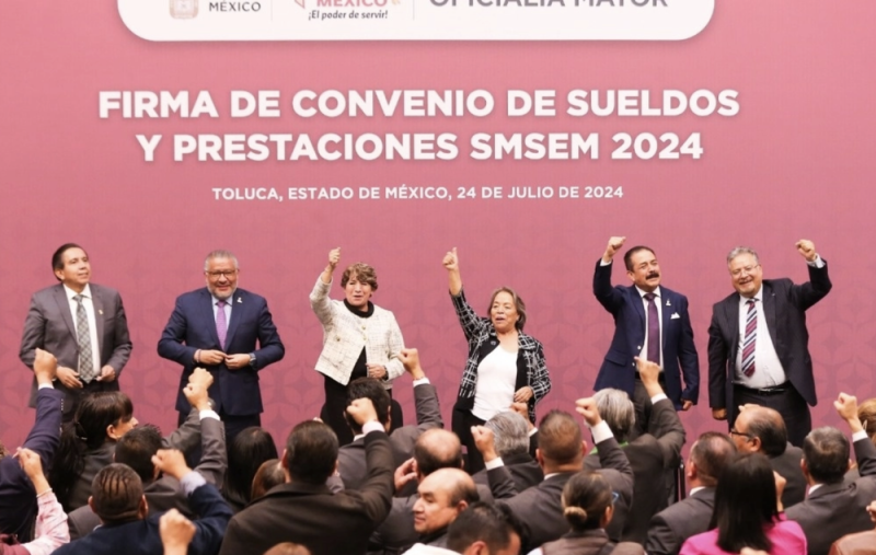 Gobierno de Delfina Gómez Álvarez incrementa salario y prestaciones del magisterio mexiquense