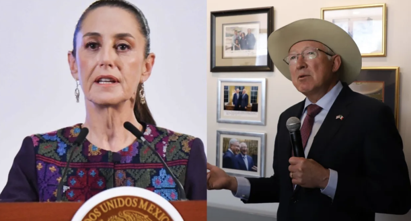 Sheinbaum califica de incongruente al embajador Ken Salazar: “Cambia de opinión de un día para otro”