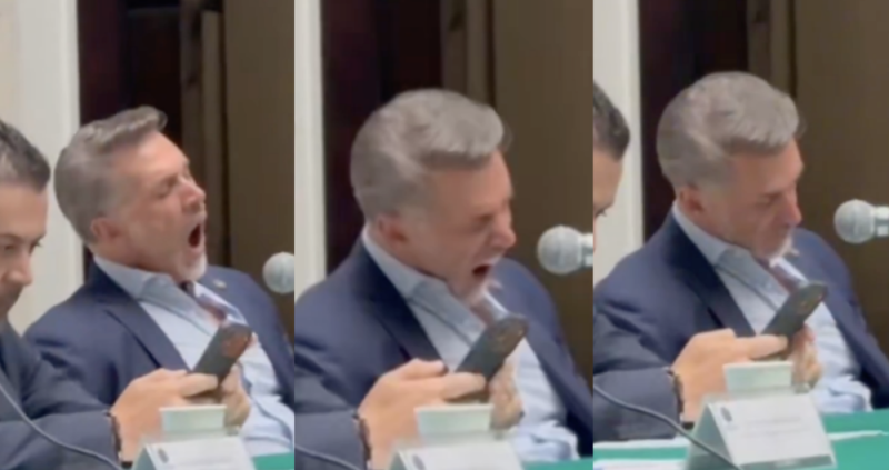 “Ya soy un adulto mayor”: Sergio Mayer se justifica tras echarse “sueñito” en el senado 