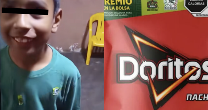 TRI busca a niño que hizo su playera de México con una envoltura de Doritos