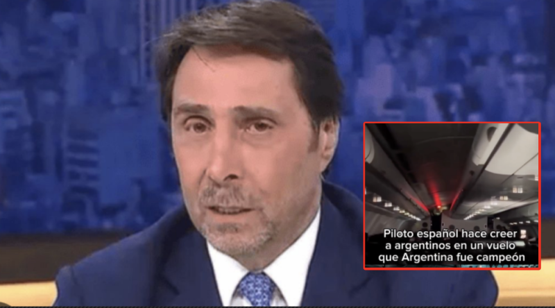 Feinmann explota contra piloto español que troleo en pleno vuelo a argentinos 