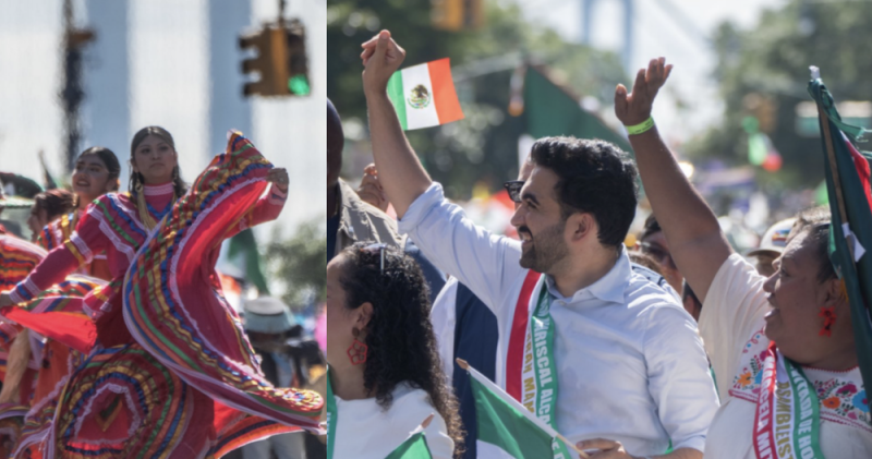 Alcalde de NY, Zohran Mamdani, encabeza desfile por la Independencia de México