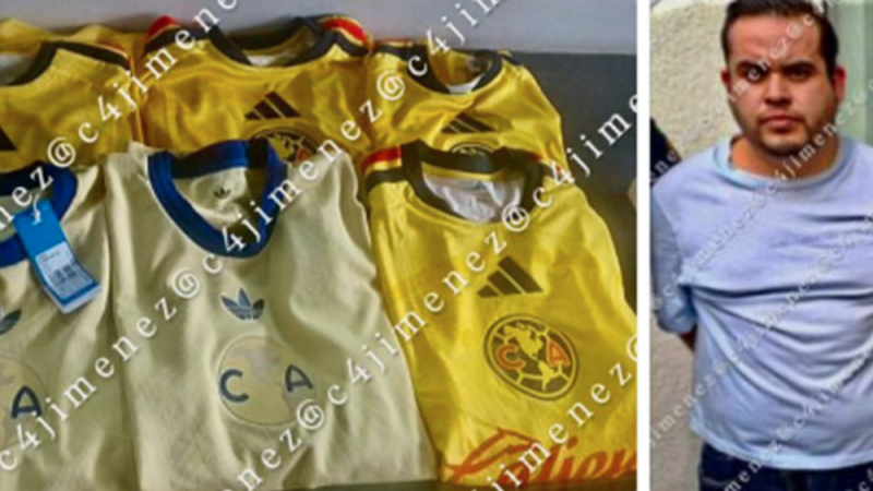 ¡ÓDIAME MÁS! Exreo roba playeras del América para revenderlas en el partido; terminó en la fiscalía