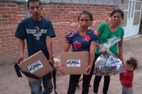 Cártel Jalisco Nueva Generación reparte despensas en SLP