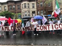 Mexicanos se reúnen en New York para apoyar a AMLO (VIDEO)