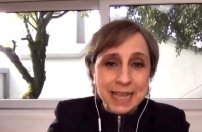 Aristegui se DISCULPA luego de inventarse manifestaciones contra AMLO en Washington