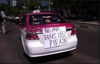 Taxistas de todo México  buscan frenar a Uber, DiDi y Cabify. 