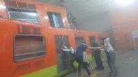 VIDEOS: Dos trenes del Metro de la CDMX chocan en la estación Tacubaya 