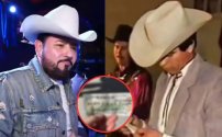 ¡Como a Chalino Sánchez! Roberto Tapia recibe “papelito” durante su presentación 