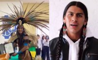 Joven asiste a su graduación vistiendo orgulloso traje prehispánico y se vuelve viral