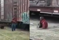 Migrante pierde su pierna al intentar subirse a “La Bestia” (VIDEO)