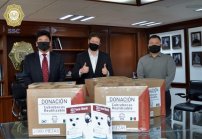 Dona embajada de Corea 10 mil cubrebocas reutilizables a policía de la CDMX