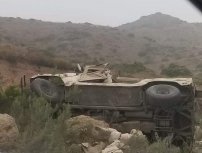 Vuelca vehículo militar tras perder el control; mueren seis militares y hay cuatro lesionados