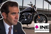 Descubren 9 motocicletas Harley Davidson para servicio de MENSAJERÍA y PAQUETERÍA del INE