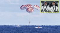 Astronautas de SpaceX regresan y ACUATIZAN en el Golfo de México (VIDEO)