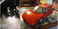 Así fue como se robaron dos Ferraris en el Museo del Juguete Antiguo (VIDEO)