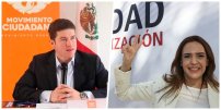 Oficializan candidatura por Nuevo León Samuel García y Luz Flores