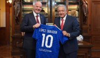 AMLO recibe al presidente de la FIFA de cara al mundial 2026 que se jugará en México