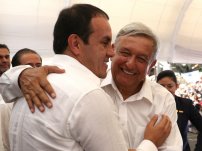 Reconoce Cuauhtémoc Blanco que está con AMLO y lo defenderá “a muerte”